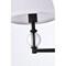 Bethany 2 lights bath sconce in black with white fabric shade